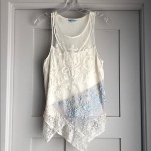 Anthropologie lace tank Size S